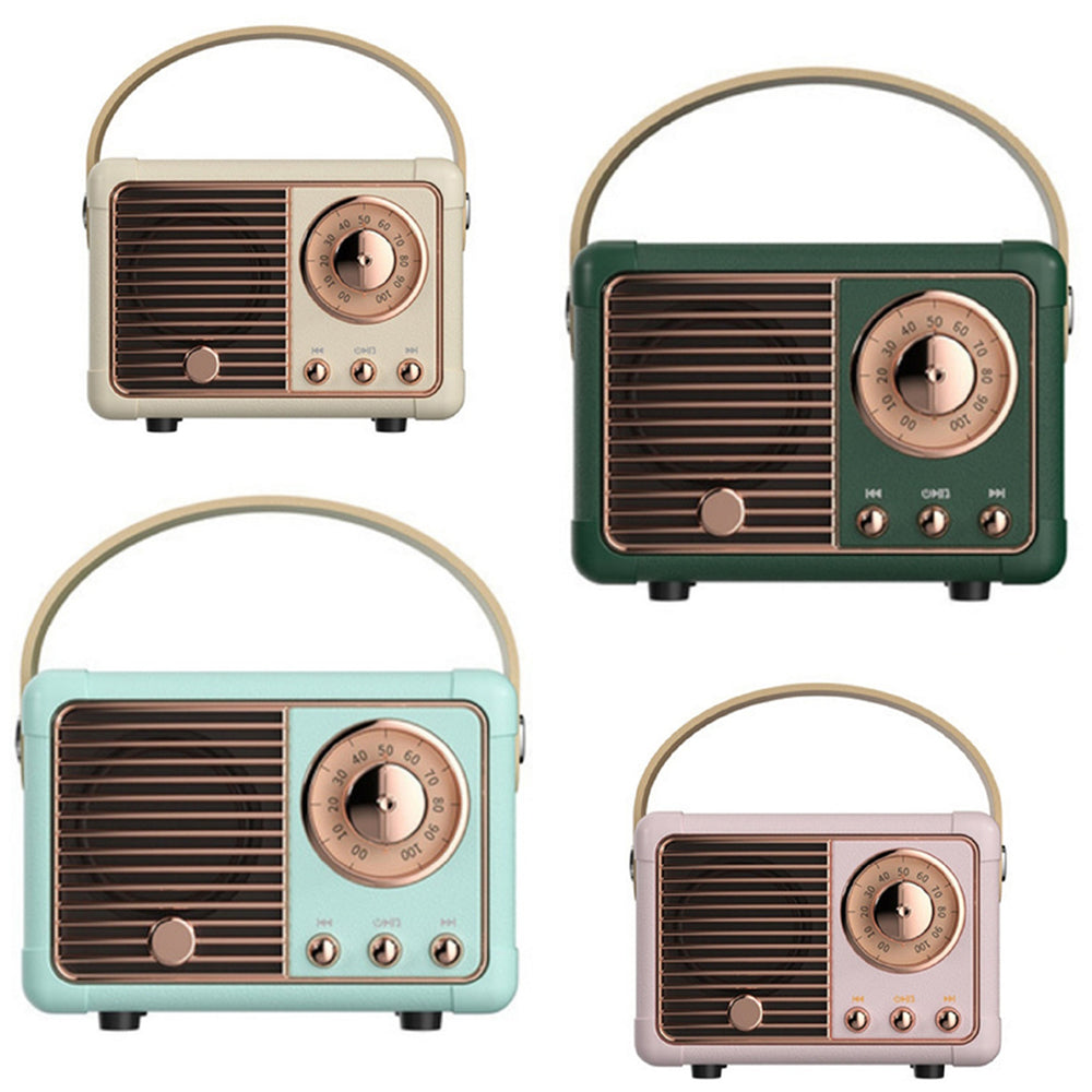 RETRO MINI WIRELESS BLUETOOTH SPEAKER | PINK, MINT, CREAM, DARK GREEN