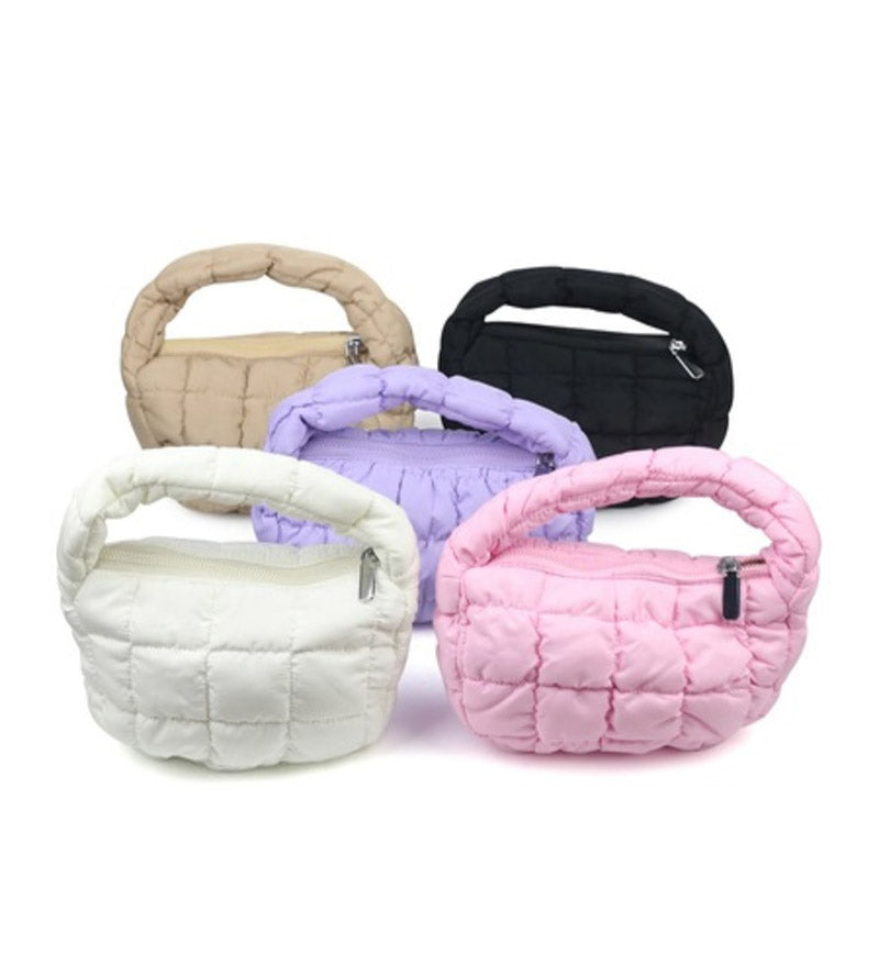 QUILTED MINI BUBBLE PUFFY HANDBAGS