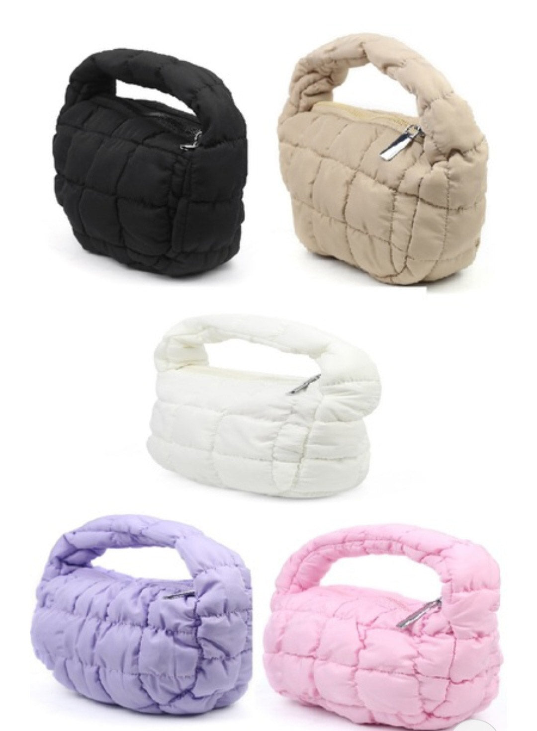 QUILTED MINI BUBBLE PUFFY HANDBAGS