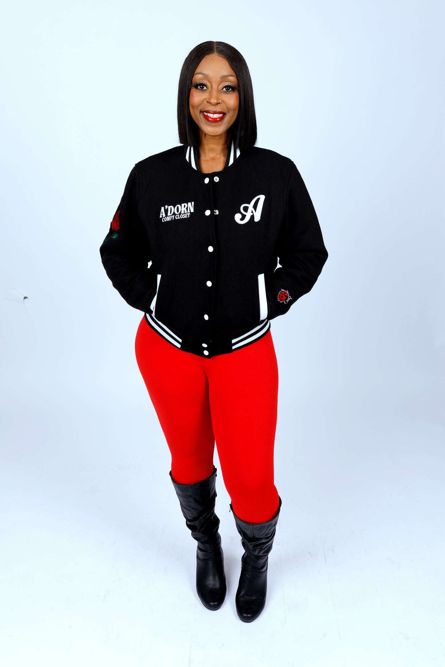 THE ASHLEY COLLECTION- WOMEN'S SIGNATURE VARSITY JACKET